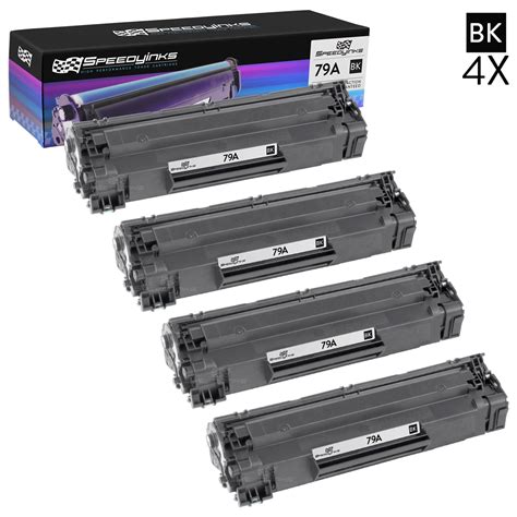 Speedy Compatible Toner Cartridge Replacement For HP 79A Black 4 Pack