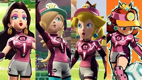 Mario Strikers Battle League Pauline Rosalina Peach And Daisy Gameplay Magicians Youtube