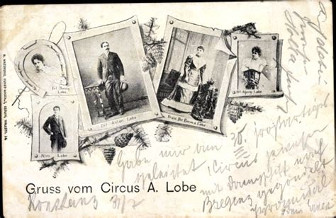 Ansichtskarte Postkarte Gruß vom Circus A Lobe Emma akpool de