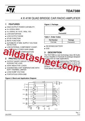 Tda Datasheet Pdf Stmicroelectronics