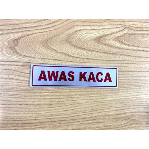 Jual STIKER PERINGATAN RAMBU AWAS KACA Shopee Indonesia