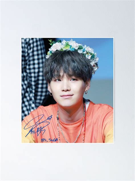 Bts Suga Min Yoon Gi Poster For Sale By Swanfordesigns Redbubble