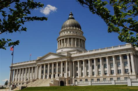 The Utah State Capitol In Salt Lake City Utah Photography By David E