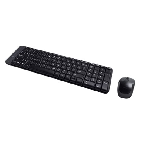 LOGITECH MK220 WIRELESS KEYBOARD AND MOUSE COMBO (BLACK)