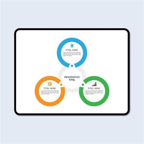 Modèle D infographie De Cercle En 3 étapes Vecteur Premium