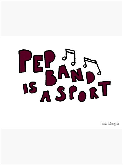 Pep Band Poster By Tessb359 Redbubble
