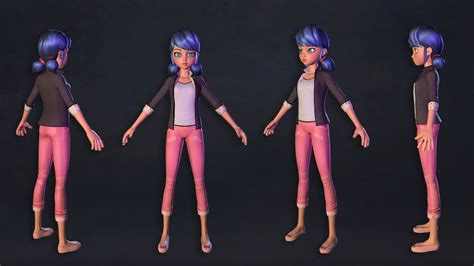 Miraculous Ladybug And Cat Noir Marinettes Model Turnaround