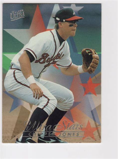 Chipper Jones Fleer Ultra Ultra Stars By Pdxtradingcards