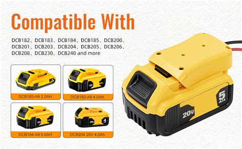 Amazon RVBOATPAT 20V Battery Adapter For Dewalt Power Wheel