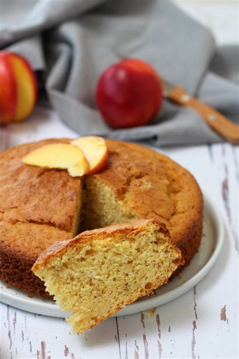 Torta Soffice Con Pesche Frullate O Pan Di Pesca Cibo Che Passione