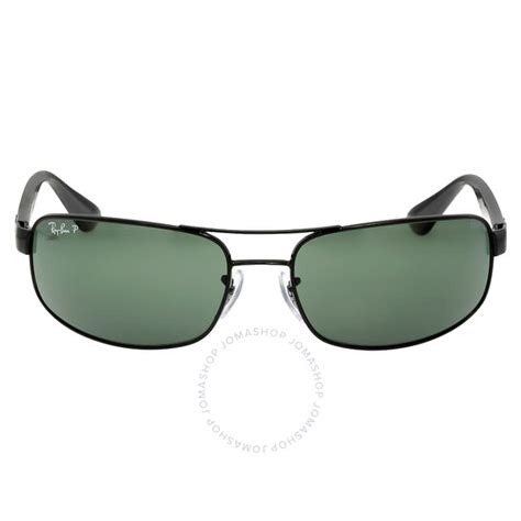 Ray Ban Polarized Green Rectangular Mens Sunglasses Rb3445 00258 61