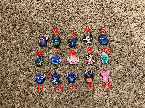 Lilo And Stitch Croc Charms Etsy