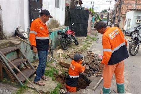 Seminf Recupera Asfalto E Rede De Drenagem Em Ruas Do Bairro Alvorada