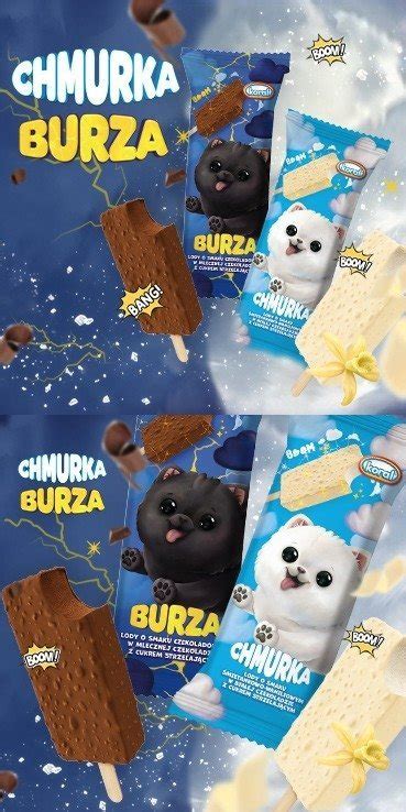 9151 Lody KORAL EKIPA Burza Chmurka Mix 90ml X 36 NOWOSC Icecreams