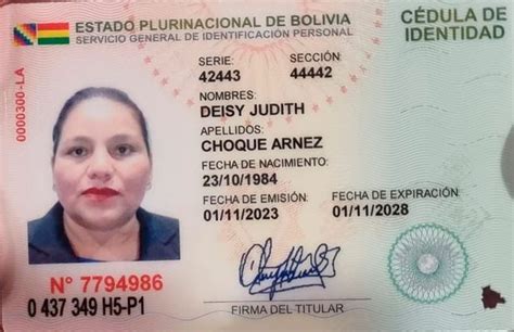 Bolivia estrena nuevo diseño de Cédula de Identidad con mayores medidas