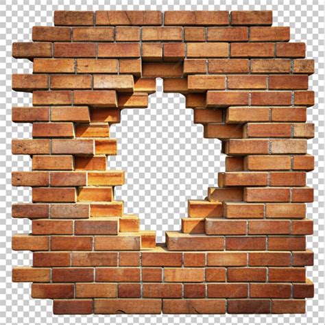 premium psd broken brick wall