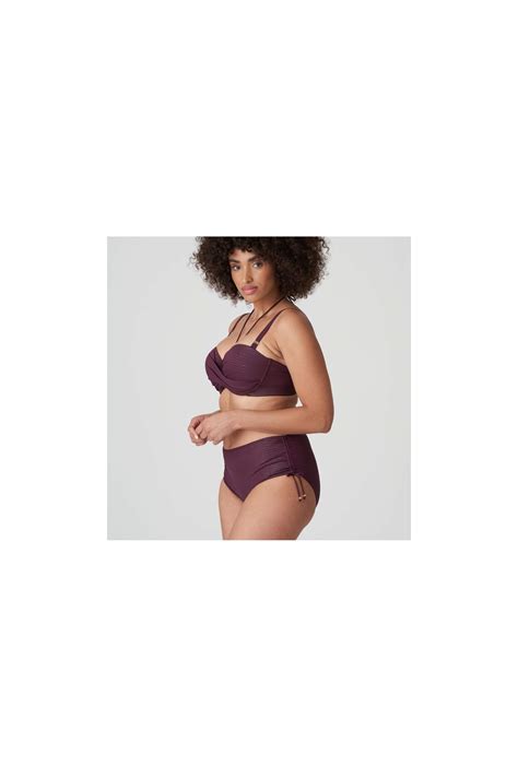 Bikini Morado Sin Tirantes Unas Primadonna Con Descuento Bikini Sin