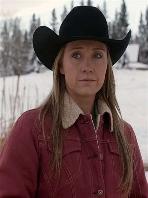 Heartland Season 14 Amy Fleming Red Sherpa Jacket