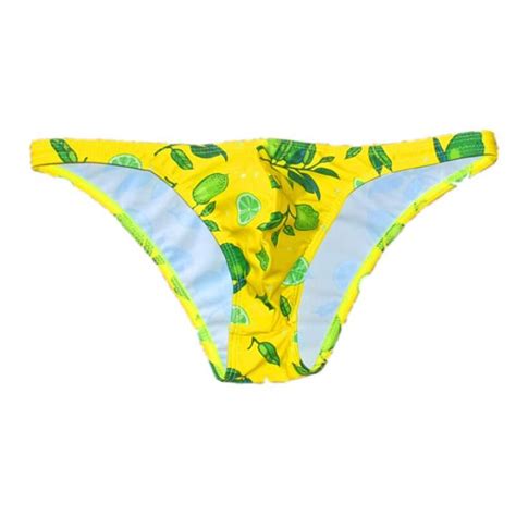 Sexy Half Hip Mens Swim Briefs Bikini Swimwear Swimming Trunks For