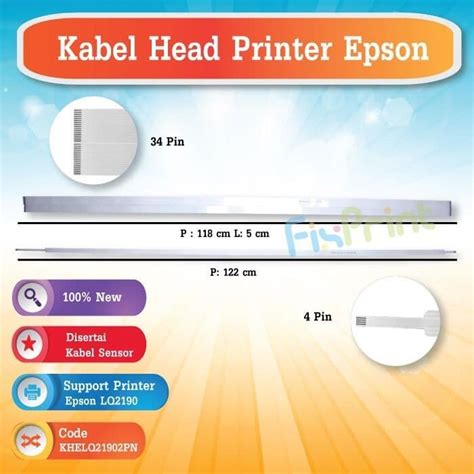 Jual Kabel Head Kabel Flexible Epson Lq2190 Kabel Sensor New Sae