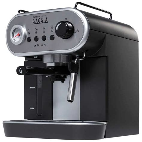 Gaggia R18525 01 Carezza Deluxe Espresso Coffee Machine Black Techinn