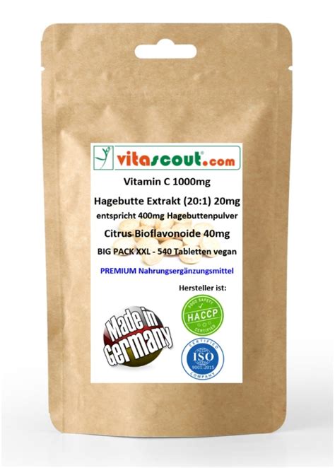 Vitamin C Rosehips Hagebutte Bioflavonoide Immunsy