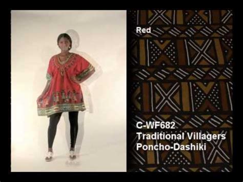 Africa Imports Traditional Villagers Poncho Dashiki Youtube