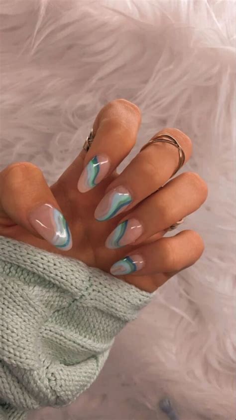 Turquoise Teal Nails For A Refreshing Manicure