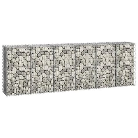 Mur en gabion rectangulaire en acier galvanisé 300 x 50 x 100 cm