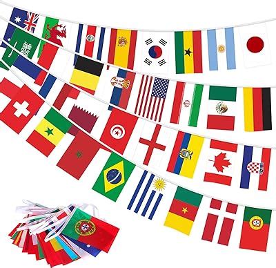 Anley 184Ft 200 Countries String Flag International Bunting Banners