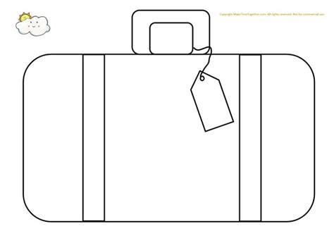 Suitcase Template Printable Printable Templates