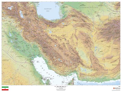 Iran Wall Map By Mapsherpa The Map Shop