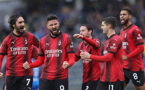 Empoli 0 3 AC Milan Rossoneri End Away League Win Drought With