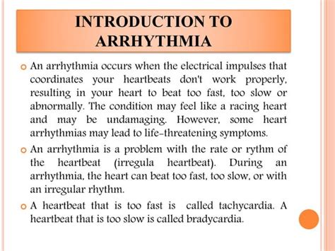 Arrhythmia Causes Symptoms And Treatment