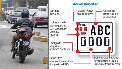 Nuevas Placas De Motos Serán Más Grandes Lima El Comercio PerÚ