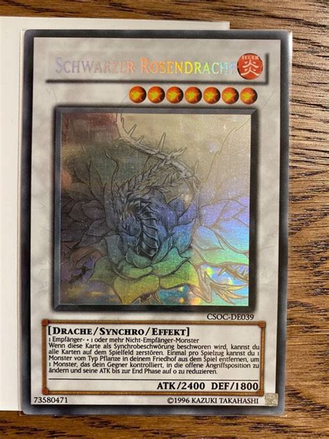 Yugioh Ghost Rare Schwarzer Rosendrache Kaufen Auf Ricardo