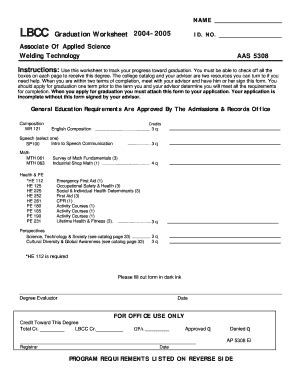 Fillable Online Linnbenton Associate Of Applied Science Welding