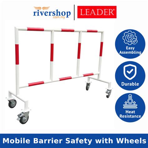 Leader Mobile Barrier Mobile Barrier Safety With Wheels Safety