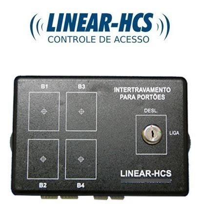 Módulo Intertravamento Linear Hcs S botôes P 4 Portões Ful