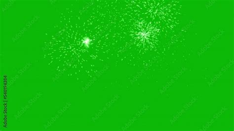 Fireworks motion graphics with green screen background Stock Video ...