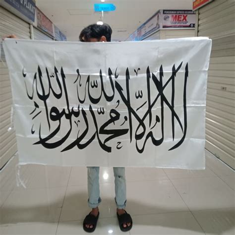 Jual Bendera Ar Rayyah Dan Ar Liwa Ukuran 100x150cm Bendera Rasulullah