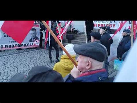 Manifestacja Polaków 24 02 24 Bydgoszcz pieśń patriotyczna YouTube