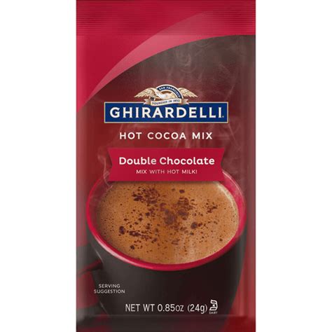 GHIRARDELLI Hot Cocoa Mix Double Chocolate Oz Packet Hot Cocoa Foodtown