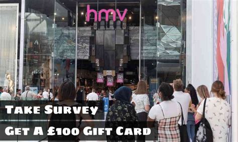 Hmv Hearmyvoice UK Survey Win A 100 Hmv Gift Card Surveys Gift