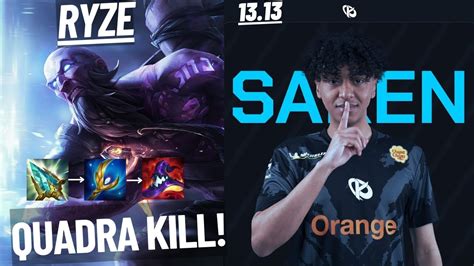 KC SAKEN RYZE VS KSANTÉ MID QUADRA KILL LÉGENDAIRE EUW