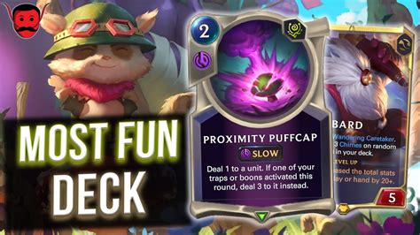 My Favorite Deck Of The Expansion Is Teemo Bard Legends Of