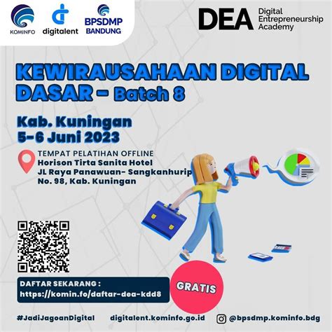 Hasil Seleksi Peserta Pelatihan DEA Kewirausahaan Digital Dasar Dasar