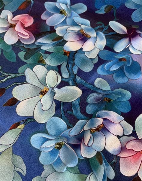 Polyester Koshibo Chiffon Different Types Of Flower Pattern Styles