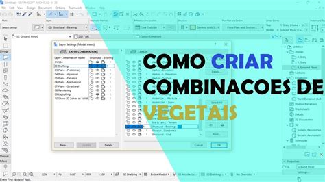 Como Criar Combina O De Vegetais Layers No Archicad Youtube