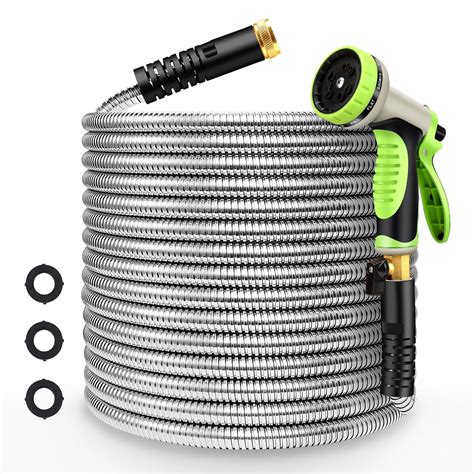 Takuvan Metal Garden Hose 75ft Flexible Water Hose